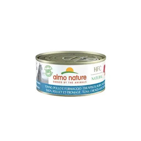 Almo Nature HFC Natural tuńczyk, kurczak, ser 150g
